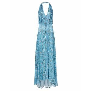 Luisa Beccaria Bottoncino Satin Dress - 38